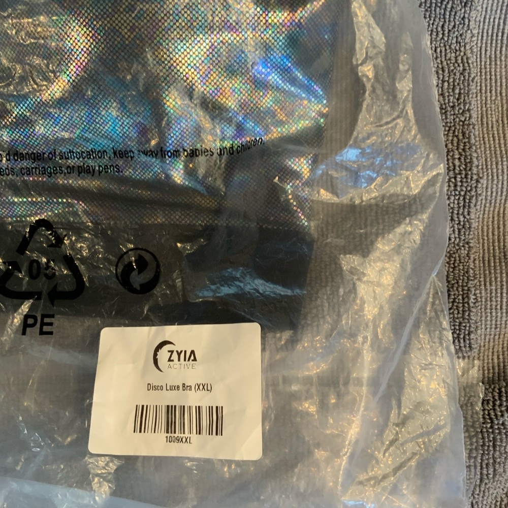 Zyia disco luxe sports bra